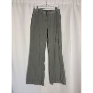 Toad&Co Gray Organic Cotton Corduroy Wide Leg Drawstring Pants Womens Small